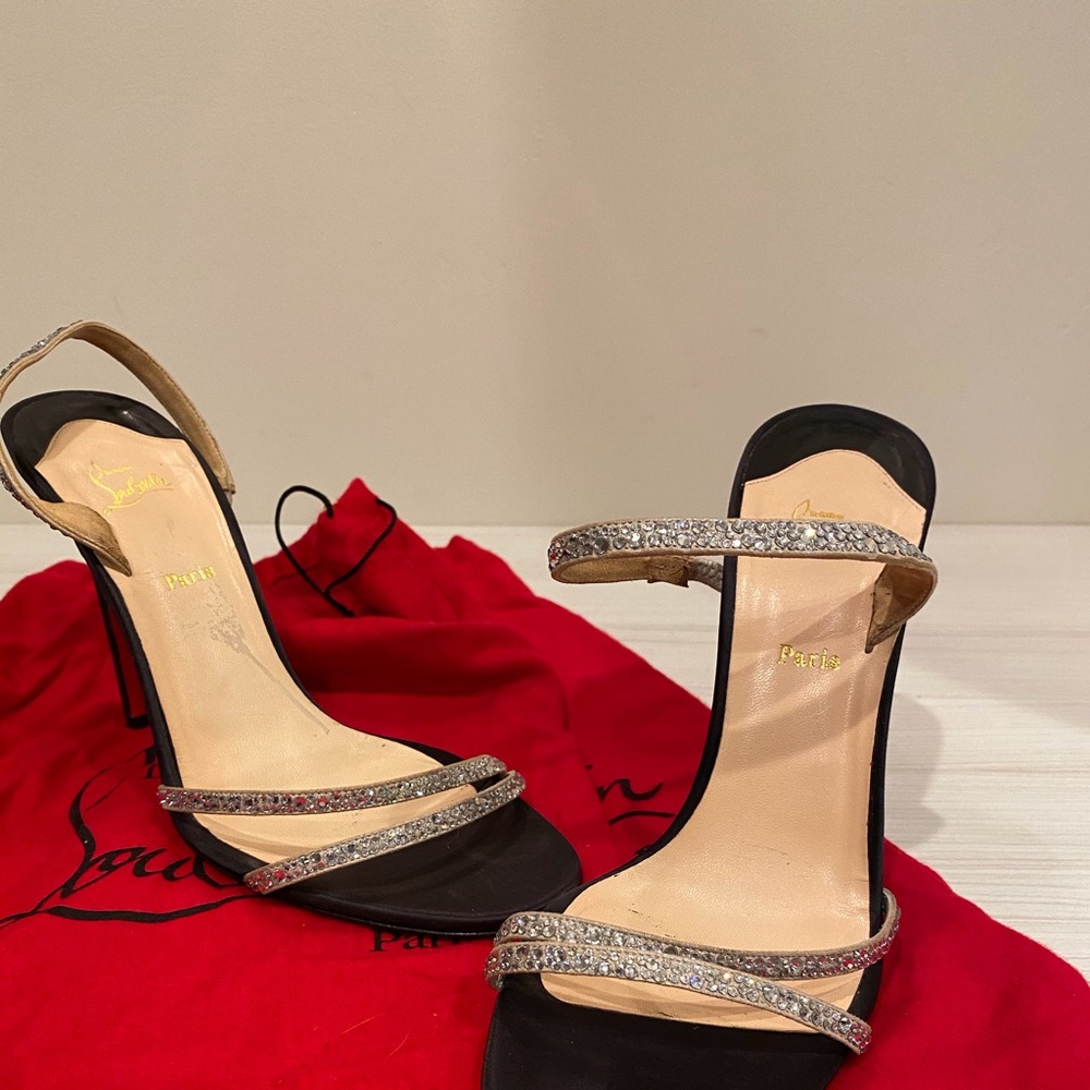 Strappy Christian Louboutin Dress Heels